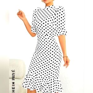 Shein Privé Polka Dot Dress